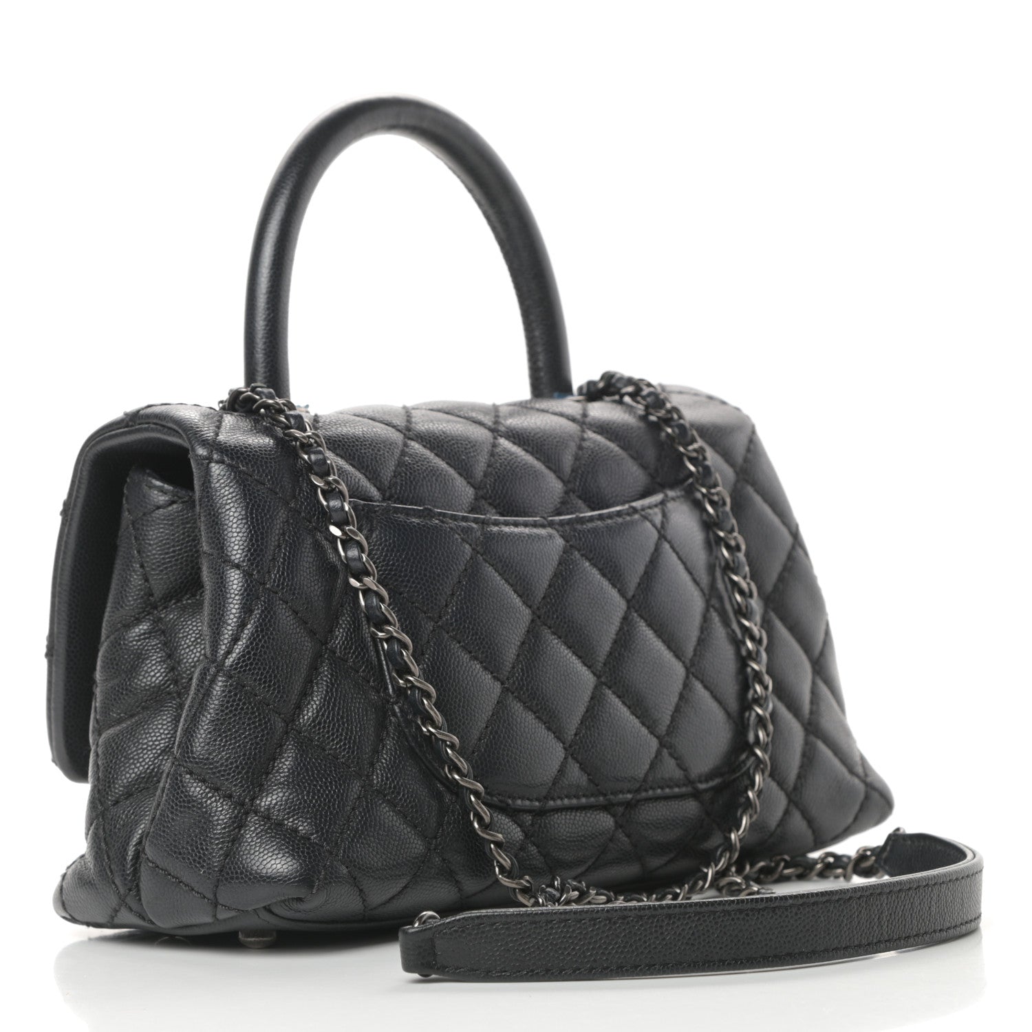 Chanel Caviar Quilted Mini Coco Handle Flap Black 3 of 13