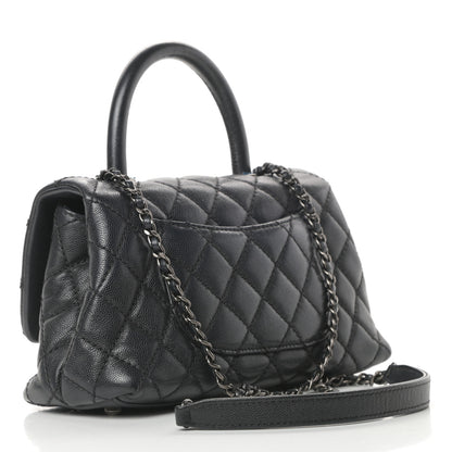 Chanel Caviar Quilted Mini Coco Handle Flap Black 3 of 13