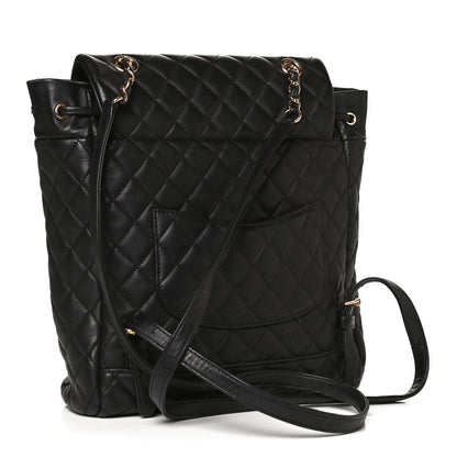 Chanel Lambskin Quilted Large Urban Spirit Backpack Black 3 of 12