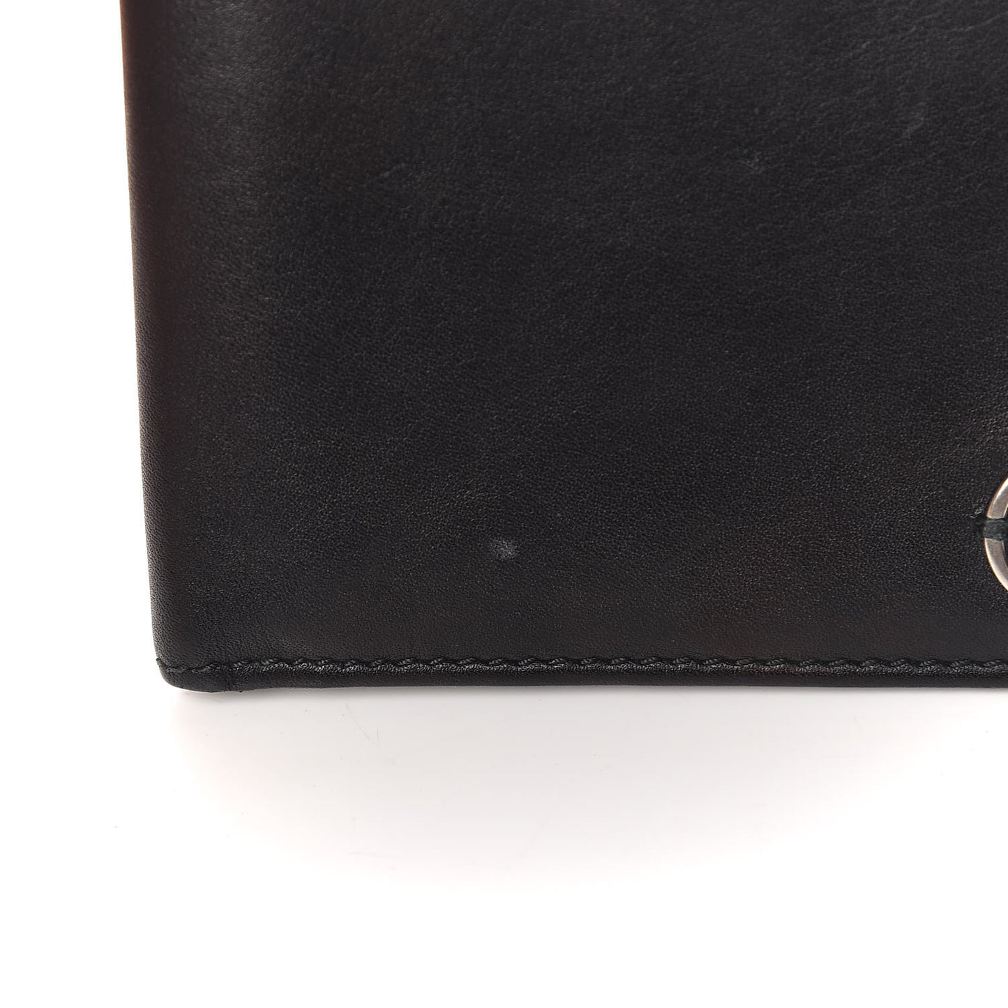 Calfskin Interlocking G Bi-Fold Wallet Black