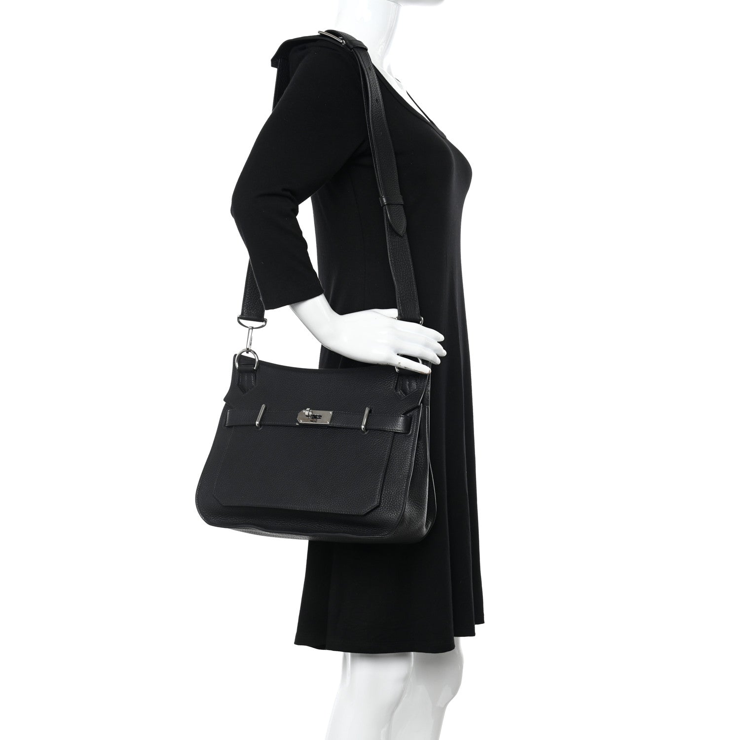 Hermes Taurillon Clemence Jypsiere 31 Black 2 of 11
