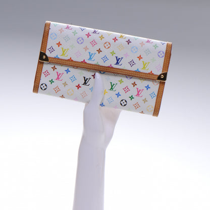 Louis Vuitton Monogram Multicolor Porte Tresor International Wallet White 2 of 8