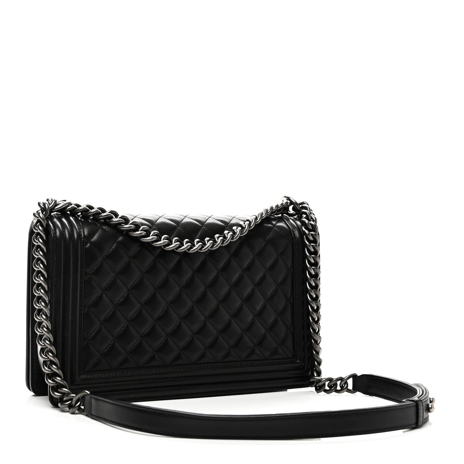 Chanel Lambskin Quilted New Medium Boy Flap Black 3 of 11