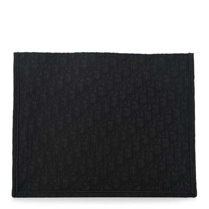 Christian Dior Canvas Satin Embroidered Book Tote Insert Black 1 of 10
