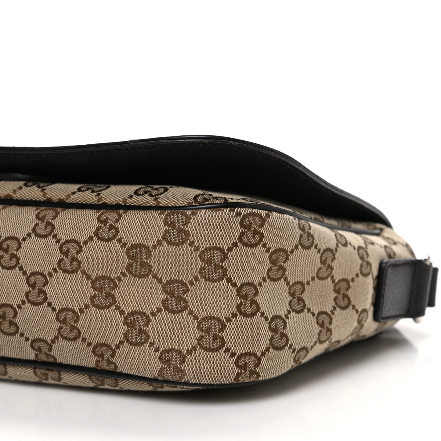 Monogram Flap Messenger Bag Beige Dark Brown