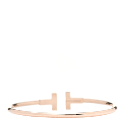 Tiffany 18K Rose Gold T Wire Bracelet 3 of 5