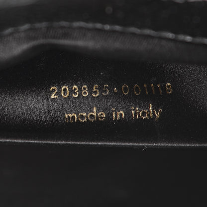 Saint Laurent Textured Patent Monogram Large Belle De Jour Clutch Black 7 of 9