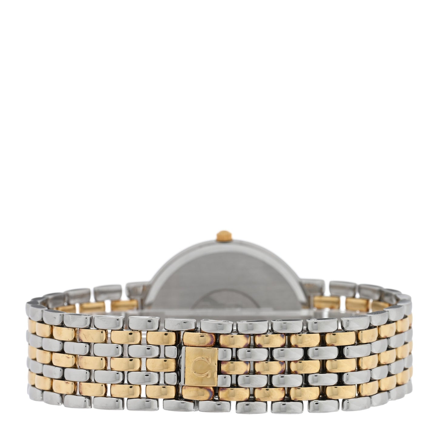 Stainless Steel 18K Yellow Gold 32mm De Ville Quartz Watch Champagne 796.2379