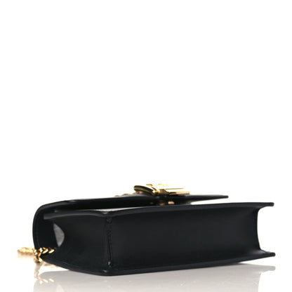 Gucci Calfskin Super Mini Sylvie Chain Shoulder Bag Black 4 of 10