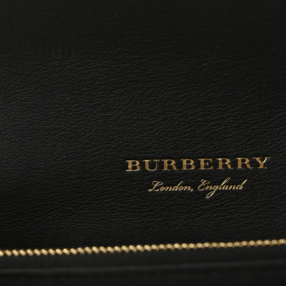 Burberry Calfskin Suede Watersnake Print Pony Hair Small Madison Buckle Bag Tan Multicolor 13 of 13