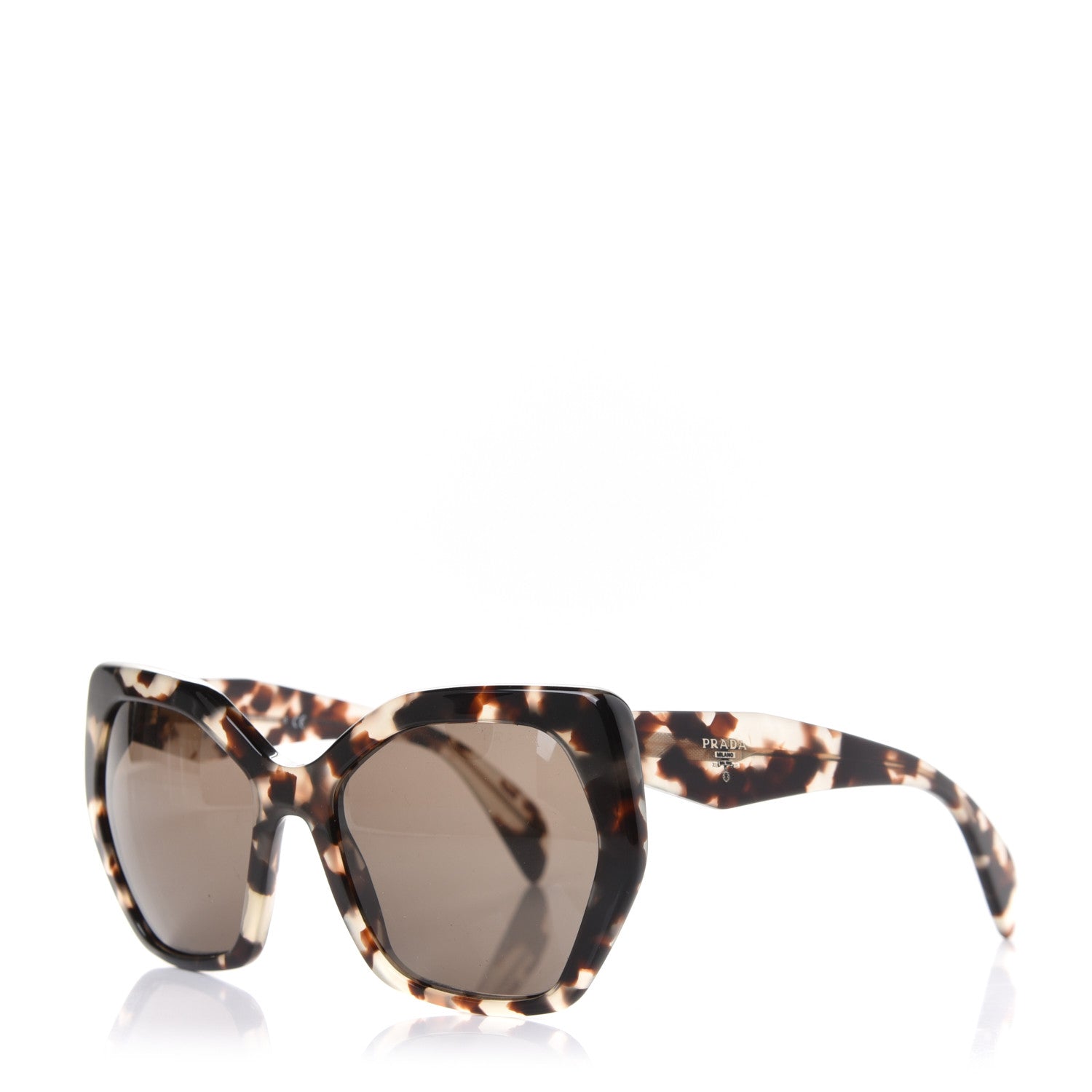 Prada Sunglasses SPR 16R Tortoise Grey 1 of 8