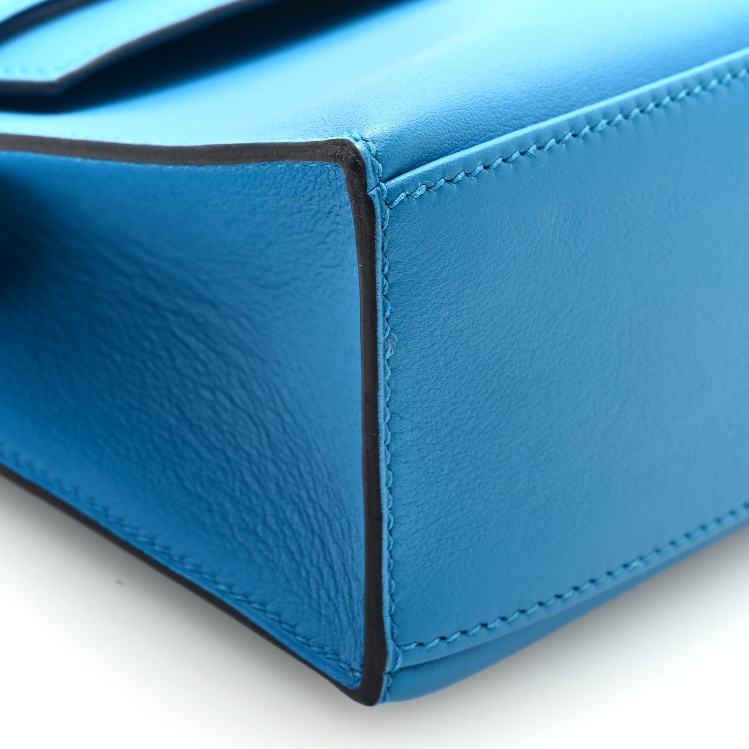 Hermes Swift Kelly Pochette Clutch Bleu Frida 7 of 9