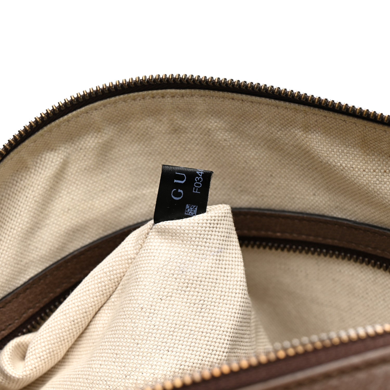 Gucci GG Supreme Monogram Textured Dollar Calfskin Web Small Duffle Bag Beige Ebony 8 of 15