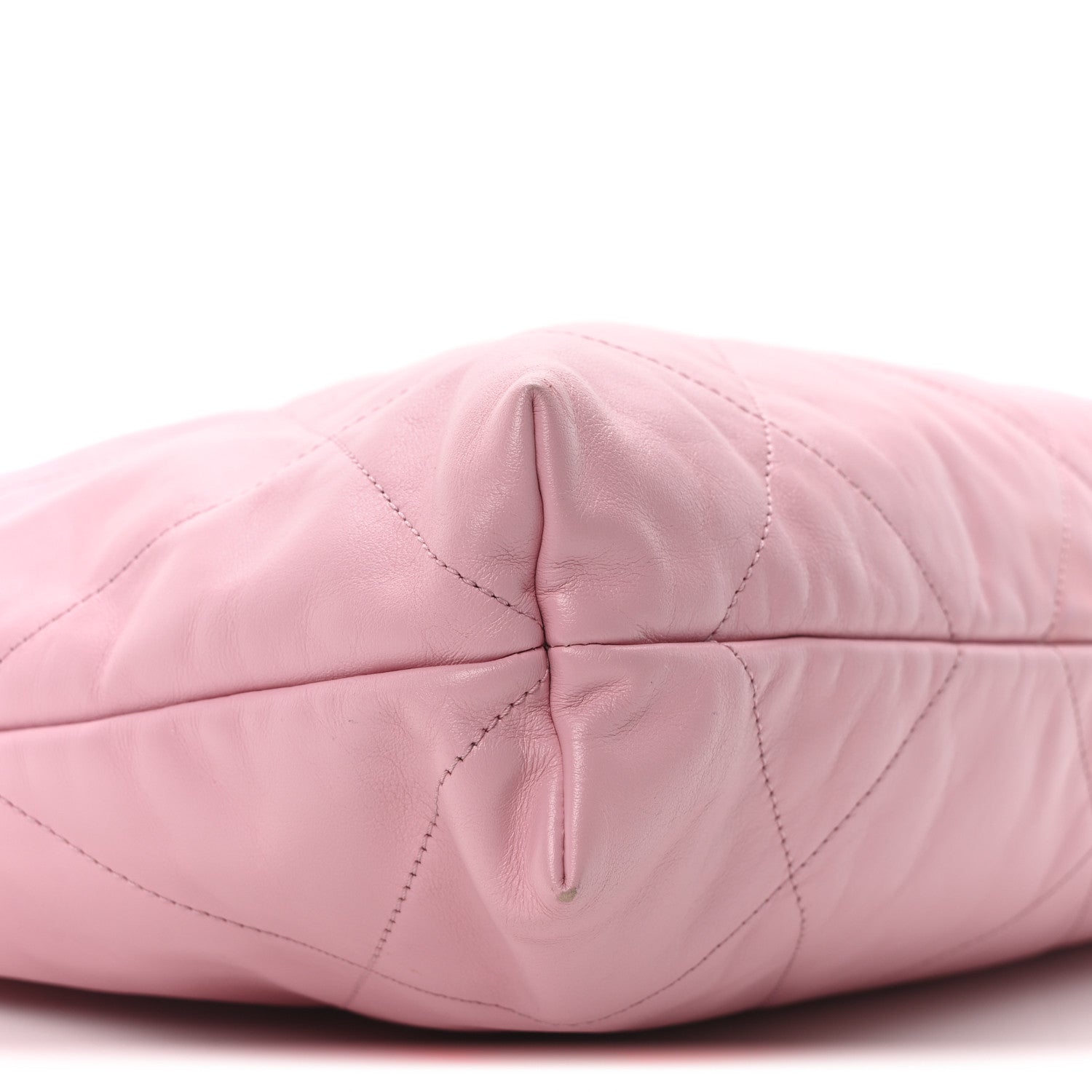 Chanel Shiny Calfskin Quilted Chanel 22 Drawstring Bag Pink 10 of 11