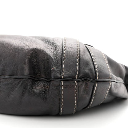 Gucci Calfskin Crest Boule Hobo Black 11 of 15