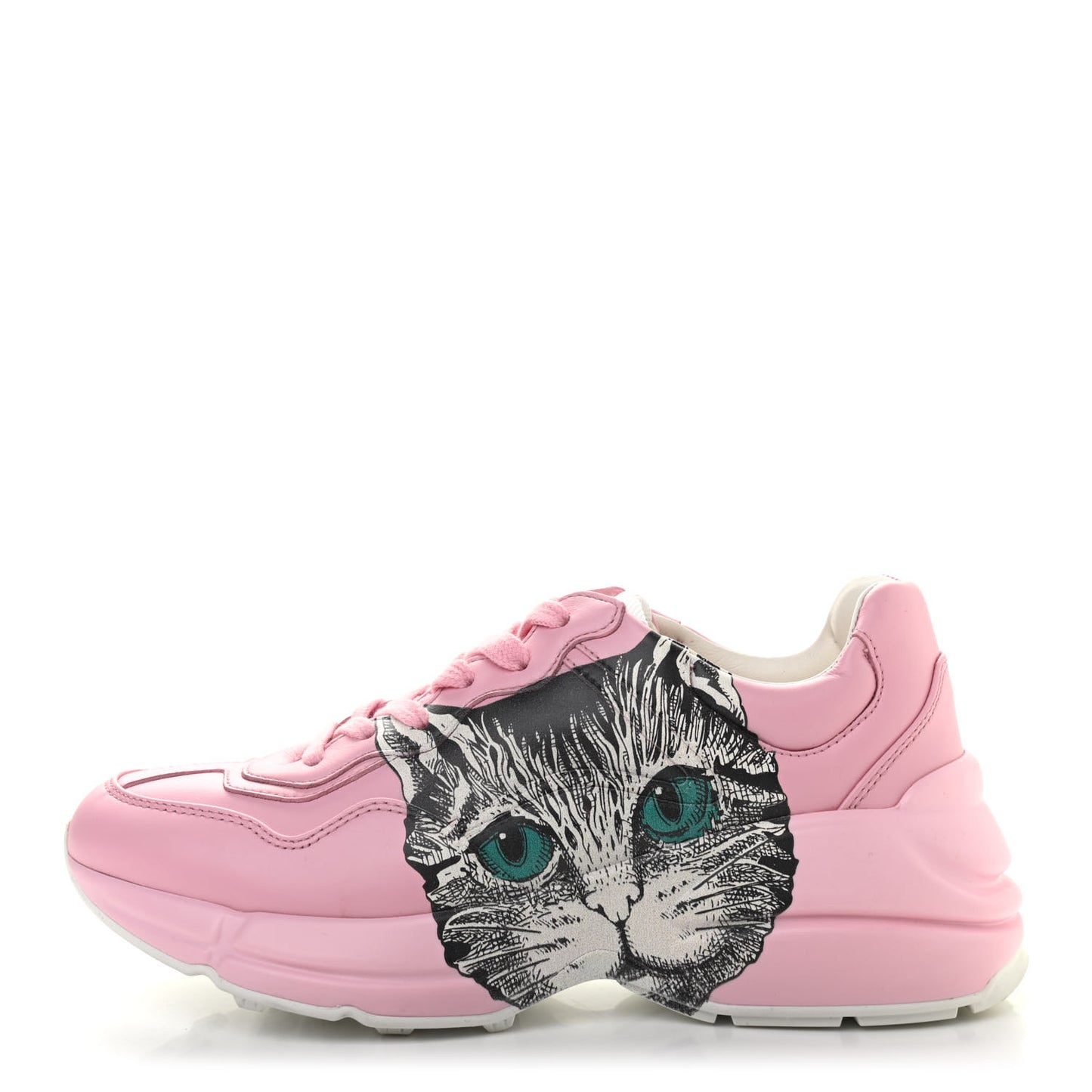 Calfskin Mystic Cat Rhyton Sneakers 36 Sugar Pink