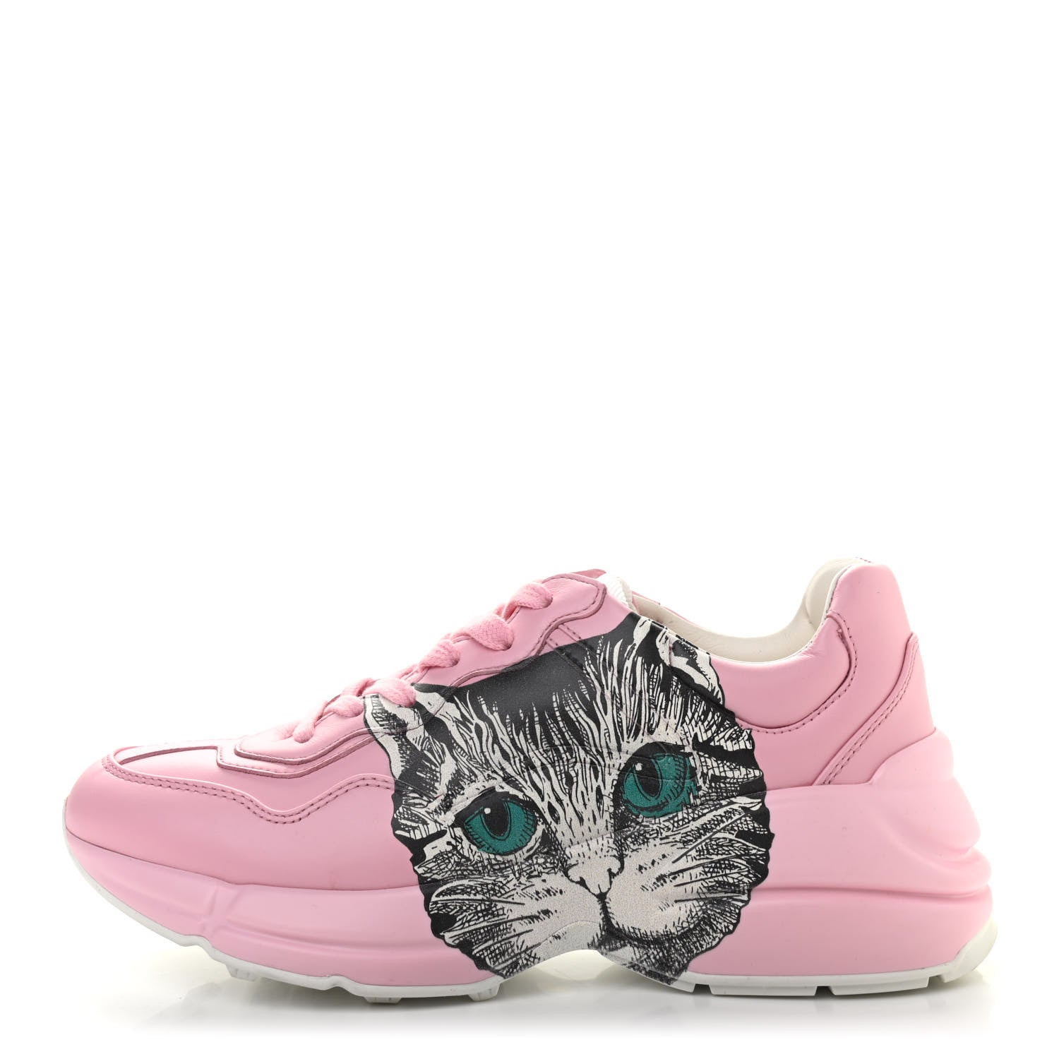 Gucci Calfskin Mystic Cat Rhyton Sneakers 36 Sugar Pink 1 of 11