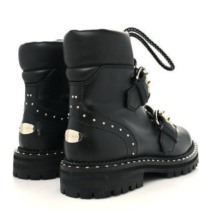 Jimmy Choo Calfskin Breeze Biker Boots 36 Black 4 of 8