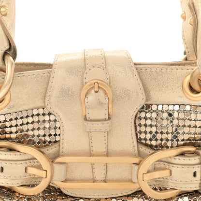 Jimmy Choo Lame Chainmail Mini Tulita Gold 7 of 11