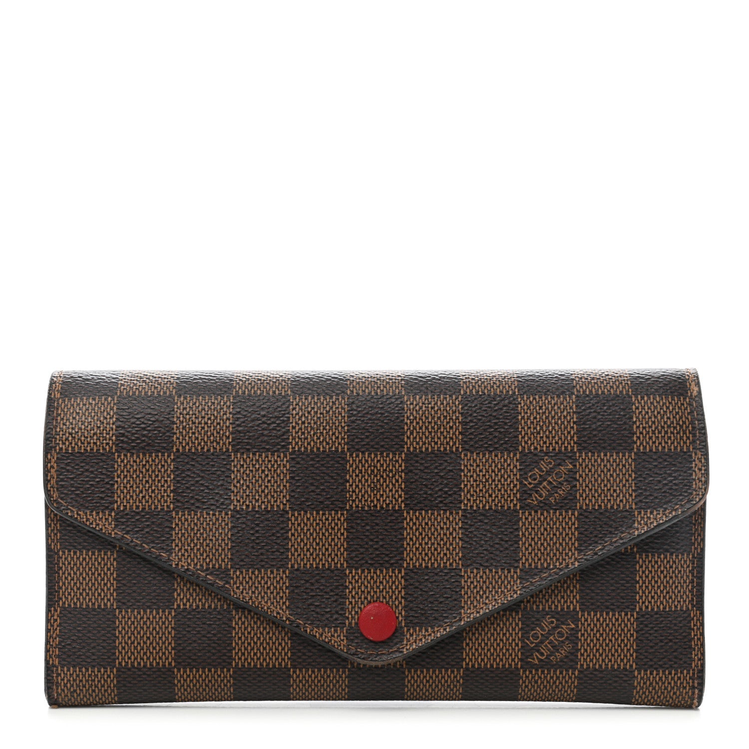 Louis Vuitton Damier Ebene Josephine Wallet Red 1 of 7