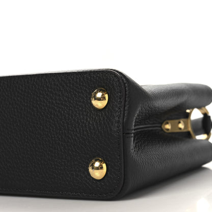 Louis Vuitton Taurillon Capucines BB Black Fuchsia 9 of 9