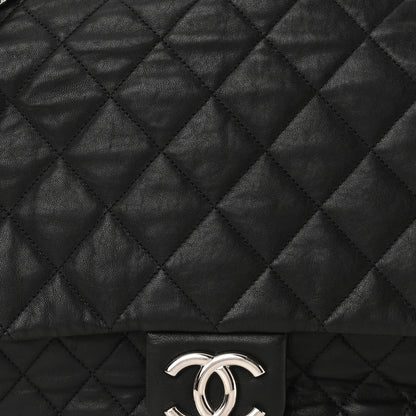 Chanel Washed Lambskin Quilted Maxi Chain Around Flap Black 8 of 10