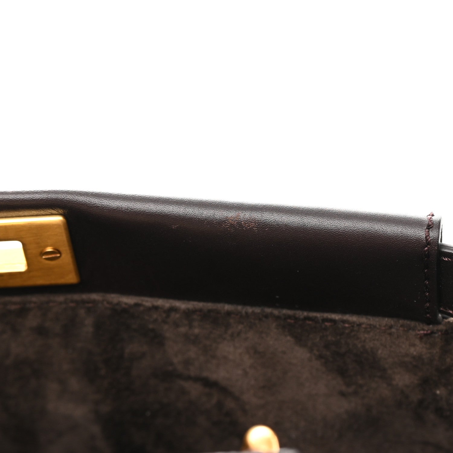 Fendi Vitello Calf Hair Zebra Print Medium Peekaboo Iconic Satchel Black 13 of 20