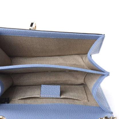 Gucci Dollar Calfskin Small Interlocking G Shoulder Bag Mineral Blue 4 of 9
