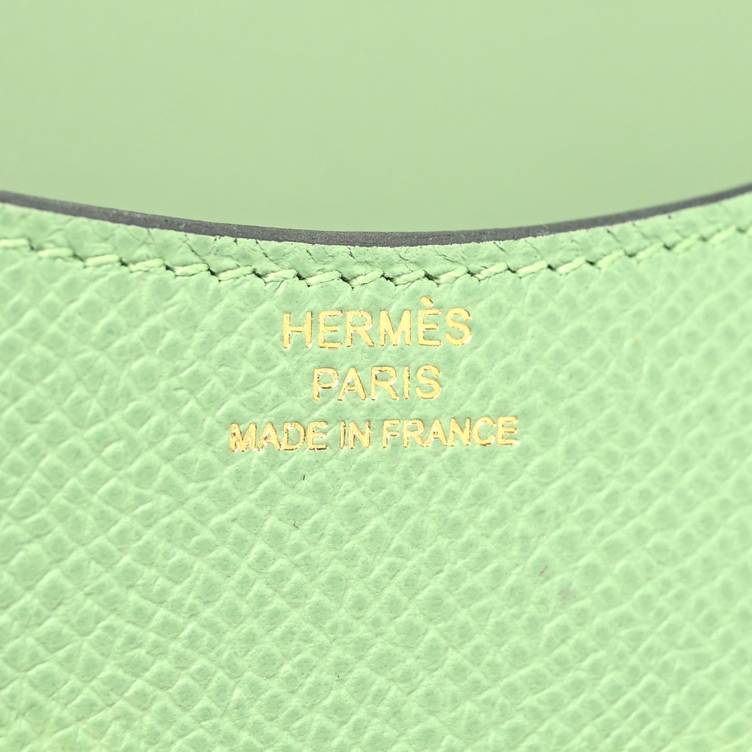 Hermes Epsom Constance Slim Wallet Vert Criquet 8 of 13