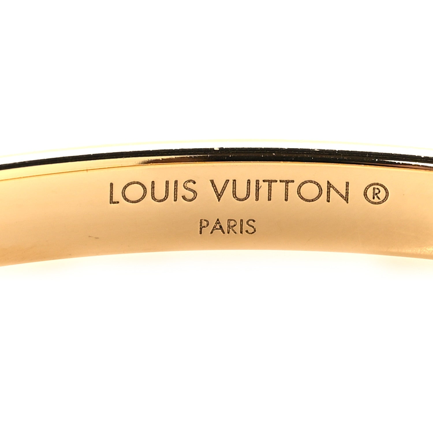 Louis Vuitton Brass Monogram Nanogram Bracelet M Gold 4 of 5