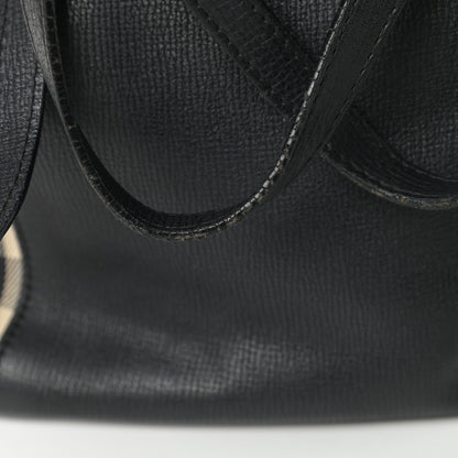 Burberry Grainy Calfskin House Check Small Canterbury Black 16 of 18