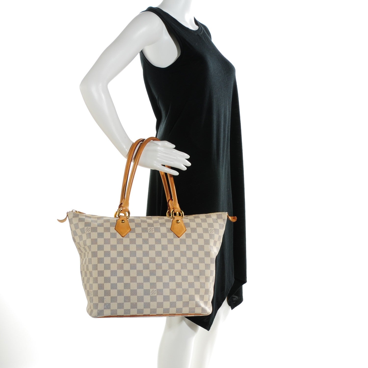 Louis Vuitton Damier Azur Saleya MM 2 of 8