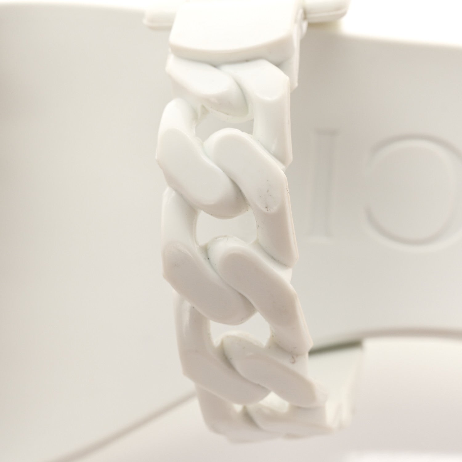 Gucci Rubber Womens Slide Sandals 37 White 9 of 15