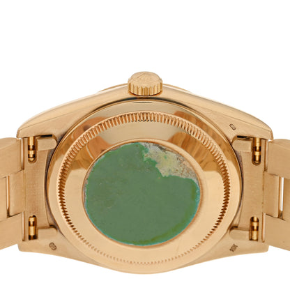 Rolex 18K Yellow Gold Diamond 36mm Oyster Perpetual Day-Date President Watch Champagne Roman 18338 4 of 4