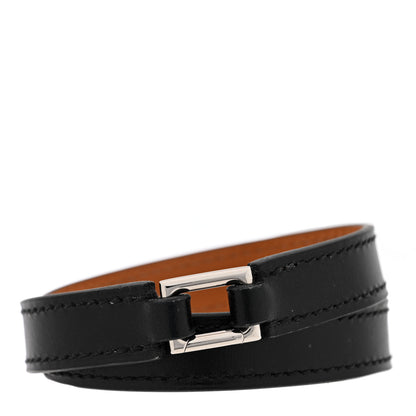 Hermes Box Rivale Double Tour Bracelet T3 Black 3 of 6