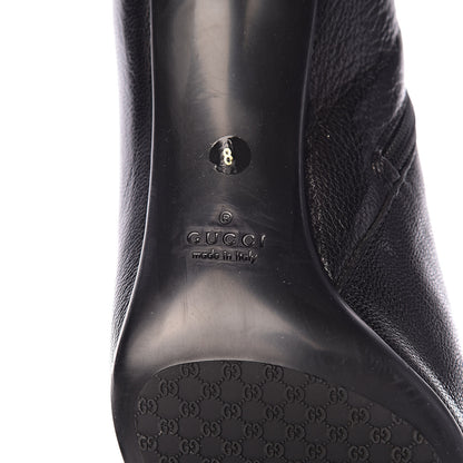 Gucci Calfskin Knee High Boots 8 Black 8 of 10