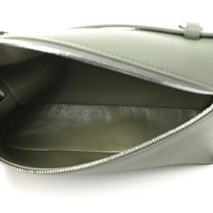 Loro Piana Grained Calfskin L19 Extra Pocket Pouch Sage Brush Leaves 5 of 10