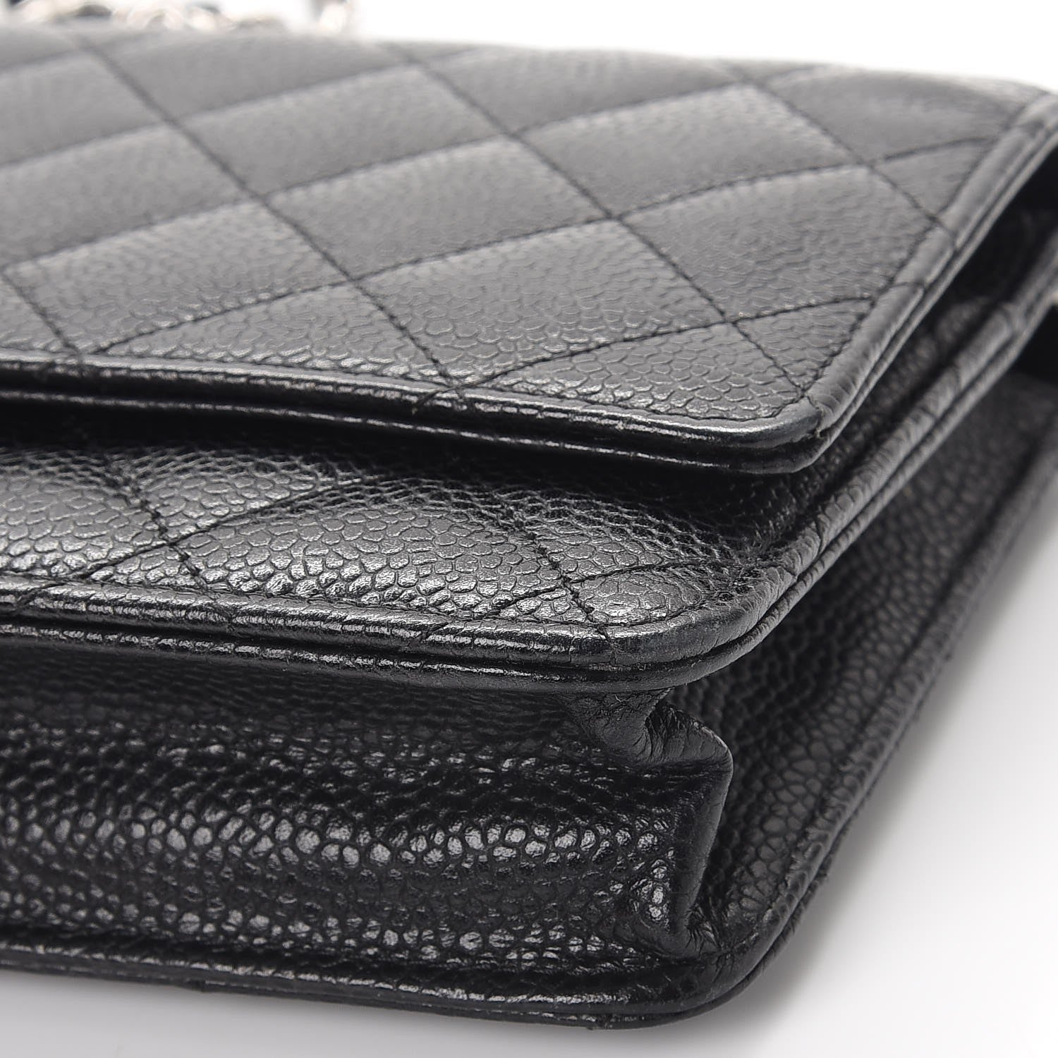 Chanel Caviar Quilted Wallet On Chain WOC Black 11 of 12