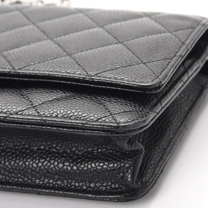Chanel Caviar Quilted Wallet On Chain WOC Black 11 of 12