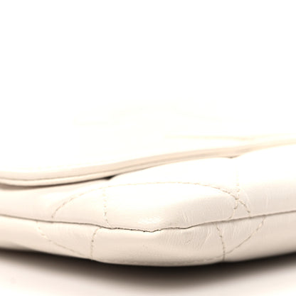 Chanel Goatskin Quilted Timeless CC Clutch White 9 of 13