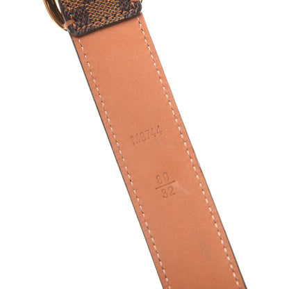 Louis Vuitton Damier Ebene Mini 25mm Belt 80 32 4 of 8