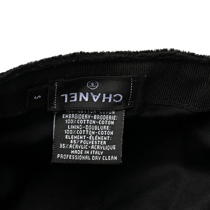 Chanel Velvet CC Cap Hat S Black 8 of 8