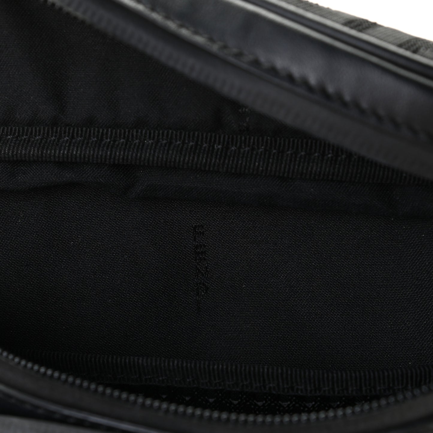 Neoprene Mesh Vitello Grace FF Pocket Belt Bag Black