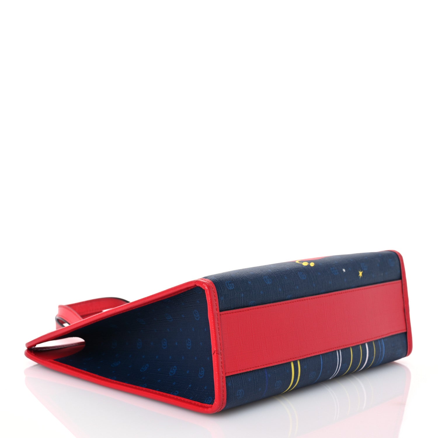 Gucci Coated Canvas The Jetsons Childrens Tote Blue Red Multicolor 4 of 14