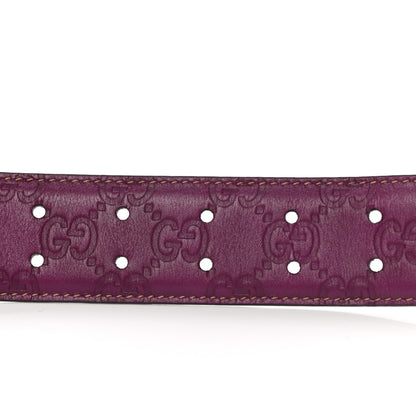 Gucci Guccissima Wide Belt 70 28 Purple 5 of 5