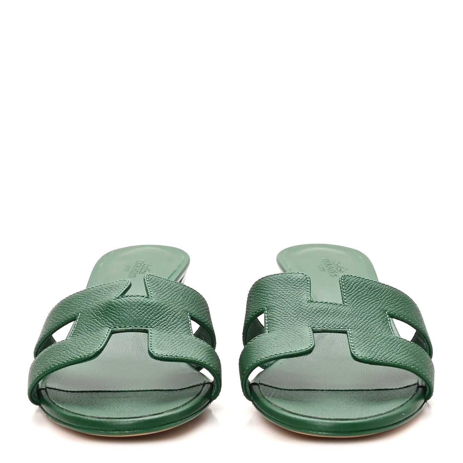 Hermes Epsom Oasis Sandals 38 Vert Cactus 3 of 10