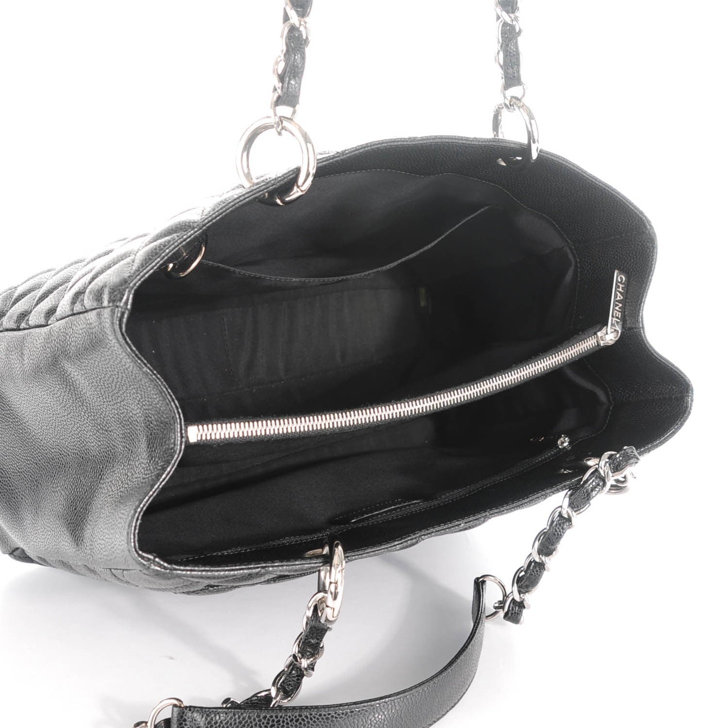 Chanel Caviar Quilted Grand Shopping Tote GST Black 5 of 7