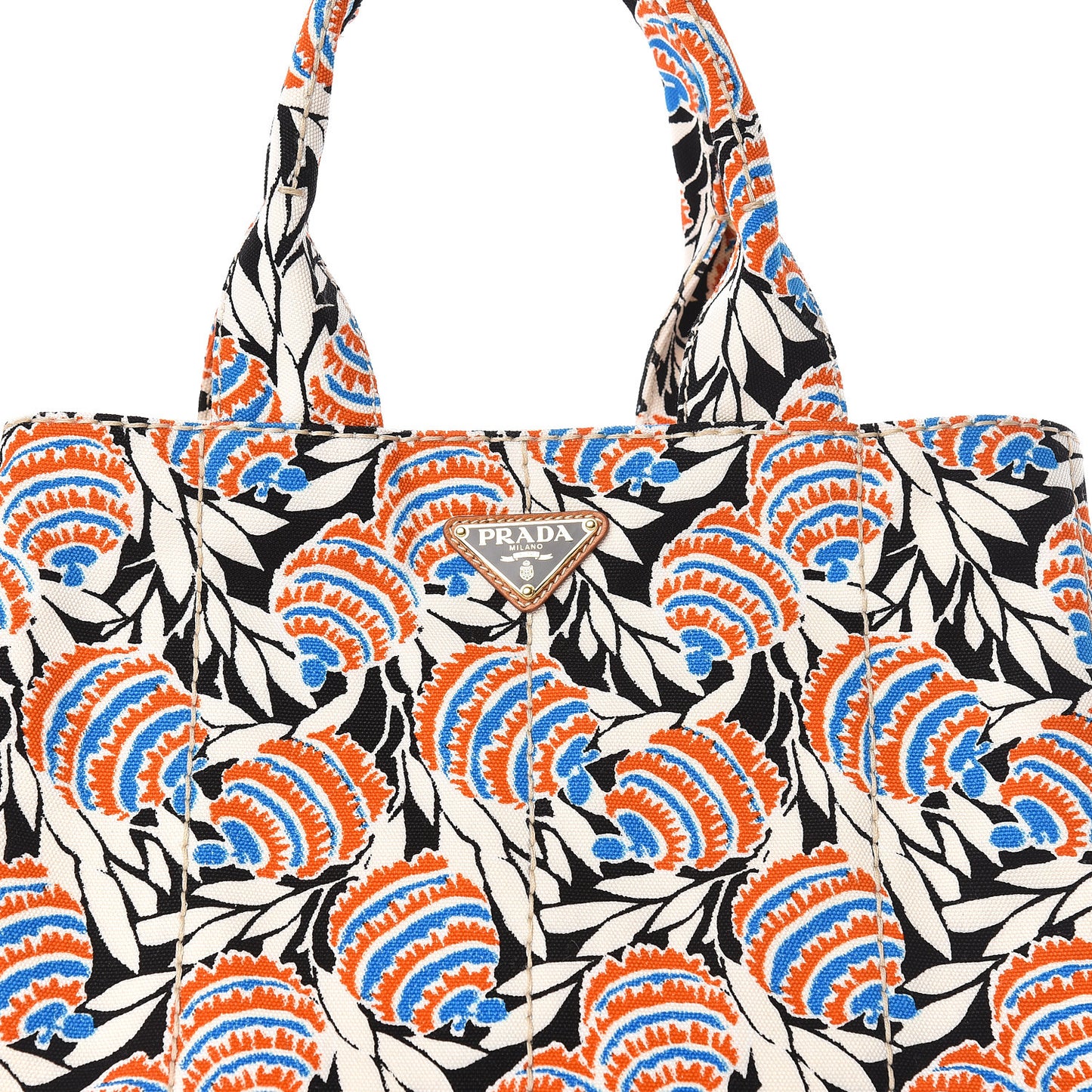 Canapa Stampata Tote Black Mimosa