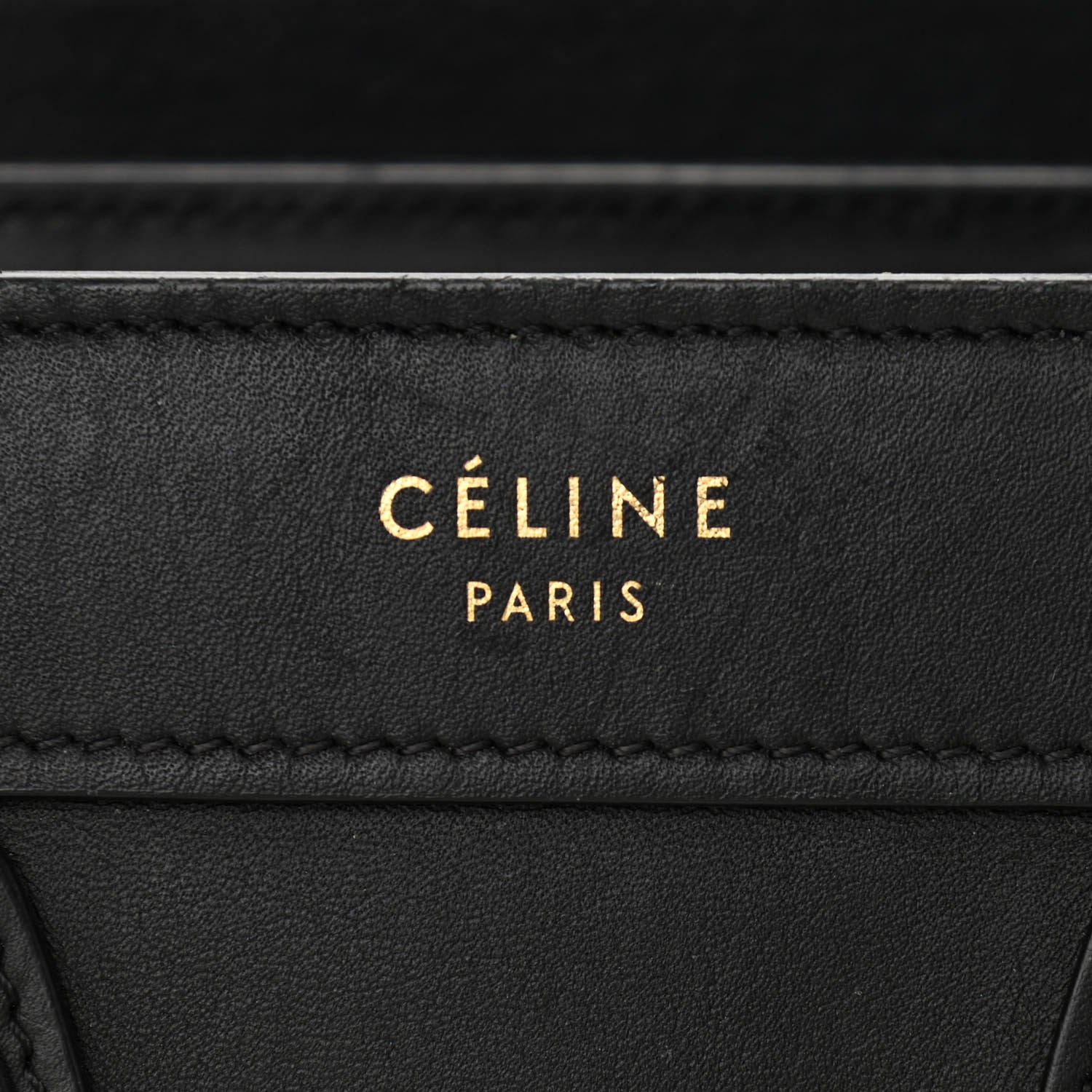 Celine Smooth Calfskin Nano Luggage Black 10 of 14