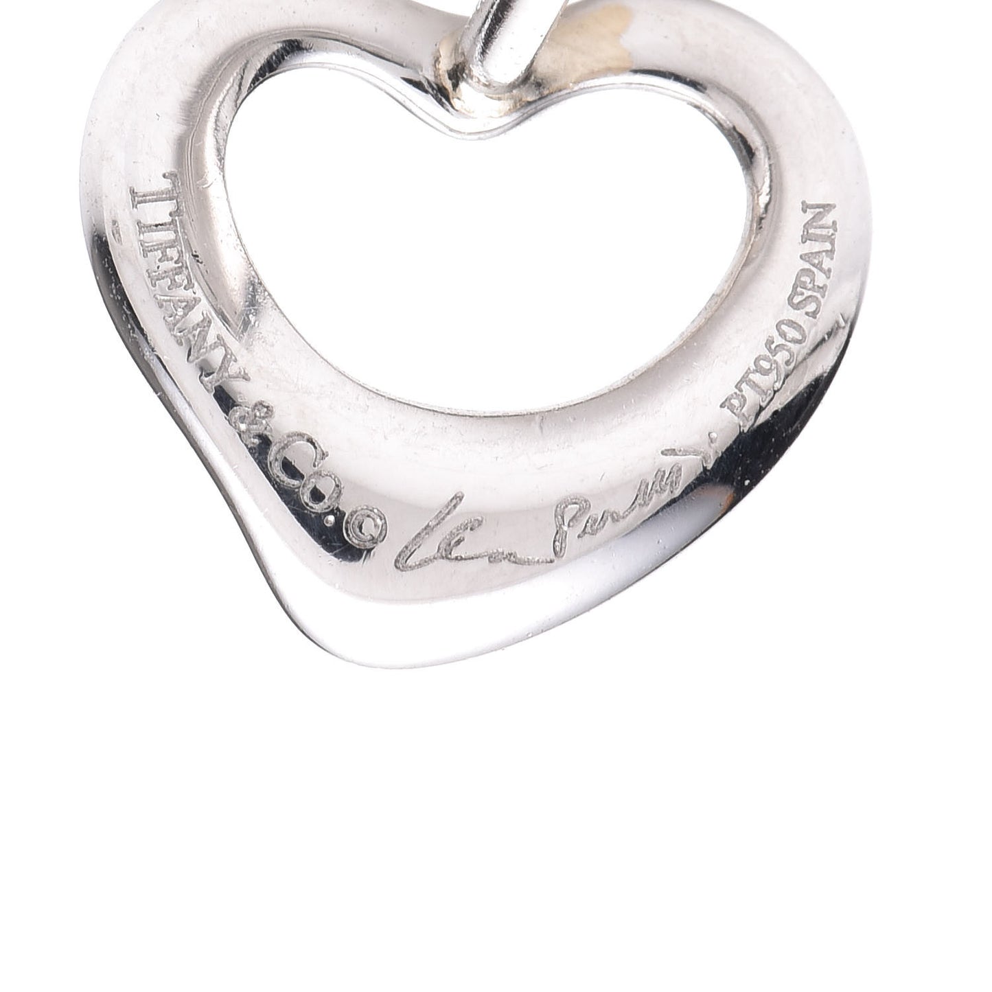 Platinum Elsa Peretti Open Heart Earrings
